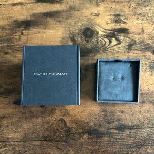 David Yurman Empty Black Leather Necklace Box